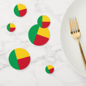 Benin flag konfetti (Gruppe)