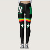 Benin Flag Leggings (Vorderseite)