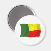 Benin Flag Magnet (Vorderseite/Rückseite)