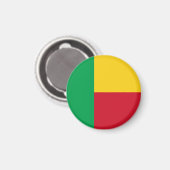 Benin flag magnet (Vorderseite/Rückseite)