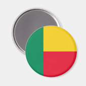 Benin Flag Magnet (Vorderseite/Rückseite)