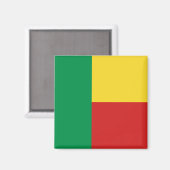 Benin Flag Magnet (Vorderseite/Rückseite)