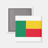 Benin Flag Magnet (Vorderseite/Rückseite)