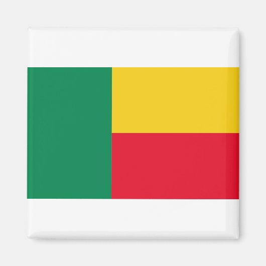 Benin Flag Magnet (Vorne)