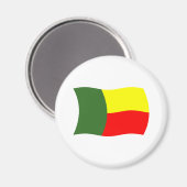 Benin Flag Magnet (Vorderseite/Rückseite)