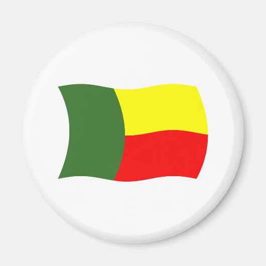 Benin Flag Magnet (Vorne)