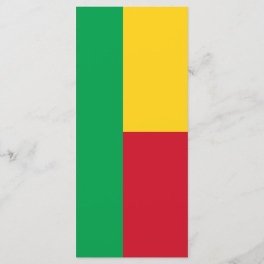 Benin flag menükarte (Rückseite)