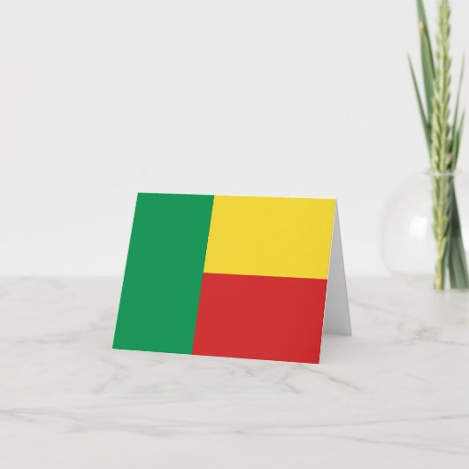 Benin Flag Notecard Karte (Vorderseite)