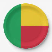 Benin flag pappteller (Vorderseite)