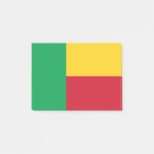 Benin flag post-it klebezettel (Vorderseite)