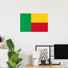 Benin flag poster