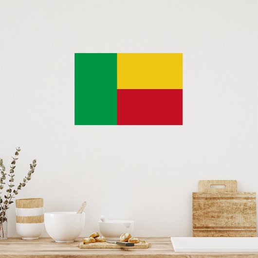 Benin flag poster (Küche)
