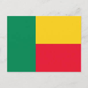 Benin Flag Postkarte
