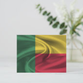 Benin Flag Postkarte (Stehend Vorderseite)