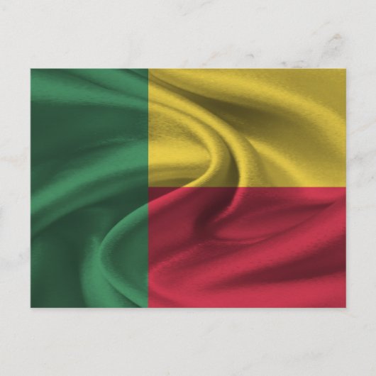 Benin Flag Postkarte (Vorderseite)