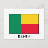 Benin Flag Postkarte (Vorderseite)