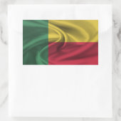 Benin Flag Rechteckiger Aufkleber (Tasche)