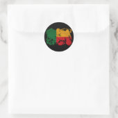 Benin Flag Runder Aufkleber (Tasche)
