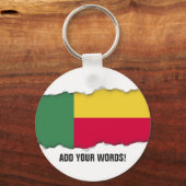 Benin Flag Schlüsselanhänger (Vorderseite)