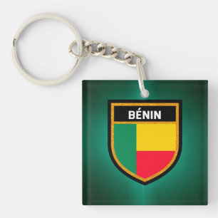 Bénin Flag Schlüsselanhänger