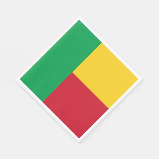 Benin flag serviette (Ecke)