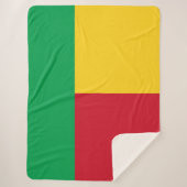 Benin flag sherpadecke (Vorderseite)