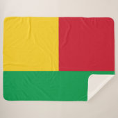 Benin flag sherpadecke (Vorderseite (Horizontal))