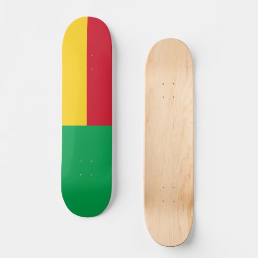 Benin flag skateboard (Vorderseite)