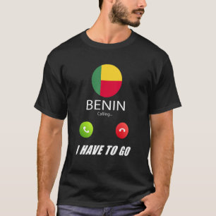 Benin Flag Souvenir Benin ruft an T-Shirt
