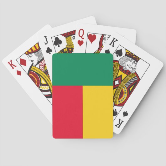 Benin Flag Spielkarten (Rückseite)