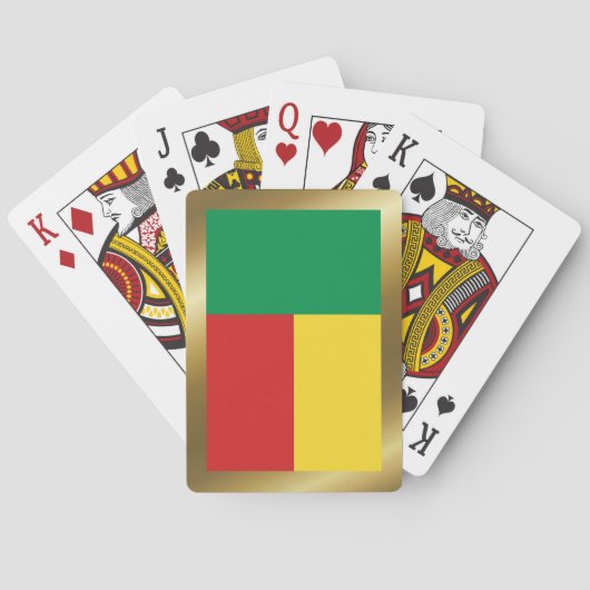 Benin Flag Spielkarten (Rückseite)