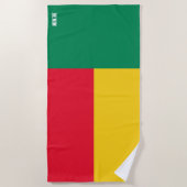 Benin Flag Splendid Patriotic Strandtuch (Vorderseite)