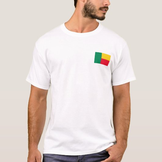 Benin Flag T-Shirt, Patriotic T-Shirts, T-Shirt (Vorderseite)
