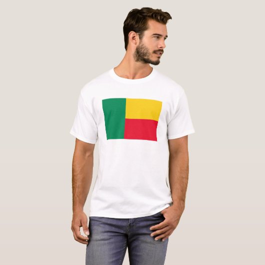 Benin Flag T-Shirt, Patriotic T-Shirts, T-Shirt (Vorne ganz)