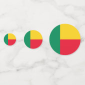 Benin Flag Table Confetti Konfetti (Rückseiten)