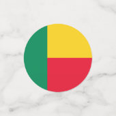 Benin Flag Table Confetti Konfetti (Klein Vorderseite)