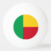 Benin flag tischtennisball (Rückseite)