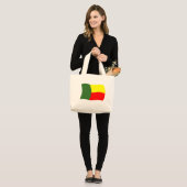 Benin Flag Tote Bag Jumbo Stoffbeutel (Vorderseite (Model))