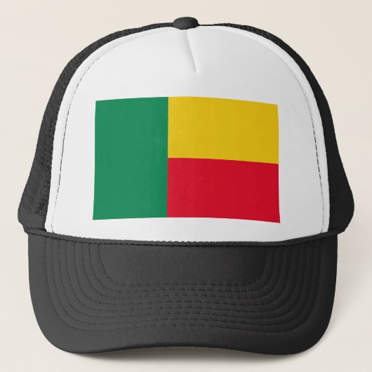 Benin Flag Truckerkappe (Vorderseite)