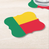 Benin Flag Untersetzer (angewinkelt)