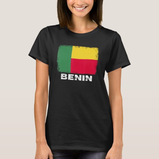 Benin Flag Unterstützung Beniner Menschen Männer T-Shirt (Vorderseite)