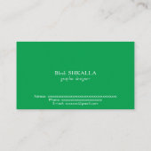 Benin flag visitenkarte (Rückseite)