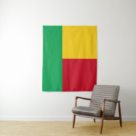 Benin flag wandteppich