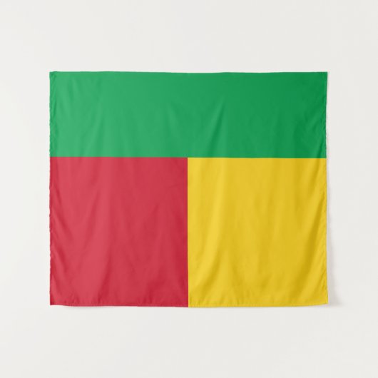 Benin flag wandteppich (Vorderseite (Horizontal))