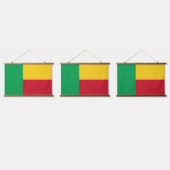 Benin flag wandteppich mit holzrahmen (Dreifach)