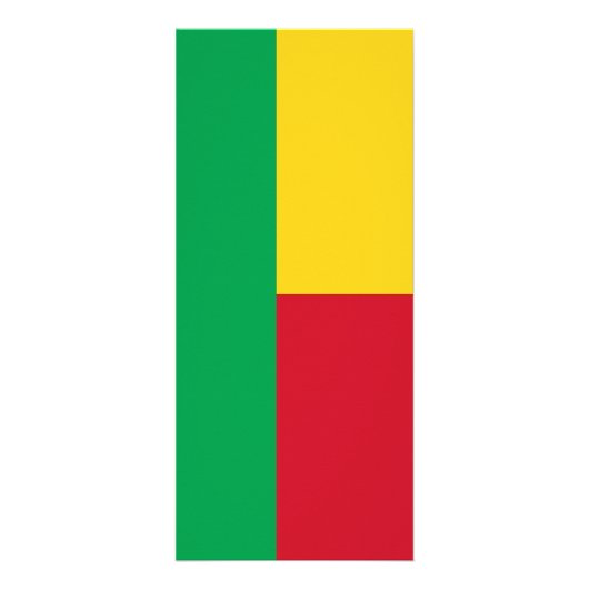 Benin flag werbekarte (Hinten)