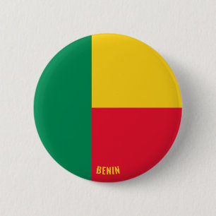 Benin-Flagge Charmant Patriotisch Button