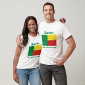 Benin-Flagge + Karte + Text-T - Shirt (Unisex)