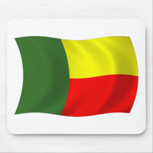 Benin Flagge Mauspad