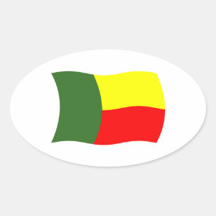 Benin Flaggen Aufkleber